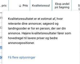 Kvalitets resultat