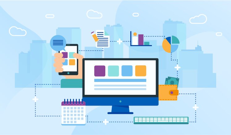 illustration af et enterprise