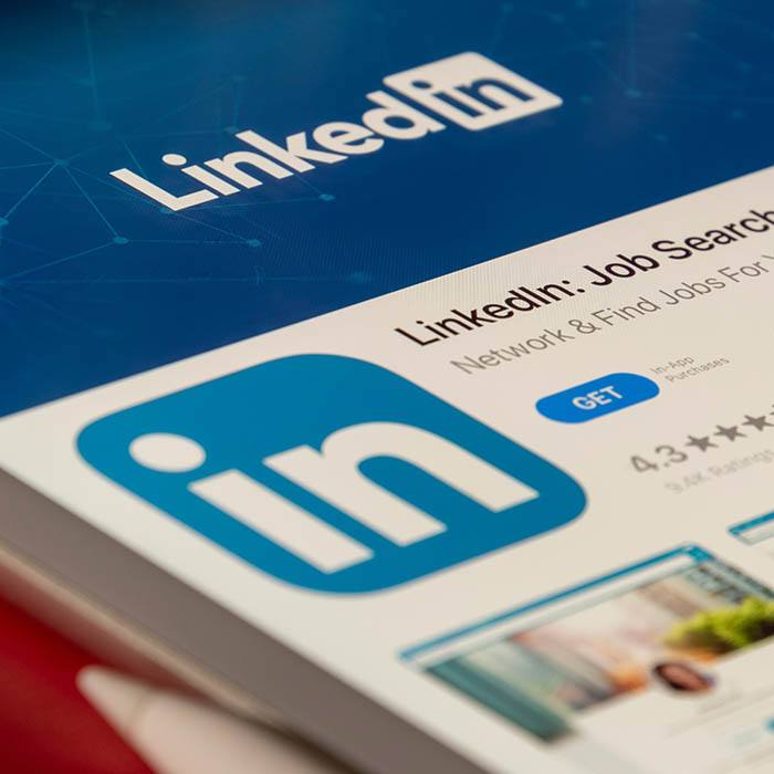 LinkedIn billede af appen